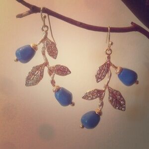 Blue Branch Earrings‎